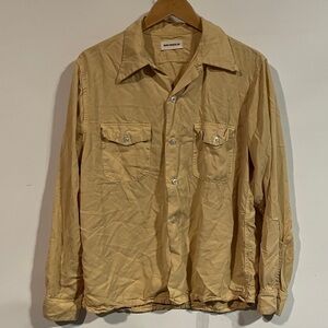 Bare knuckles 100% tencel Tan Button-Up Shirt Jacket